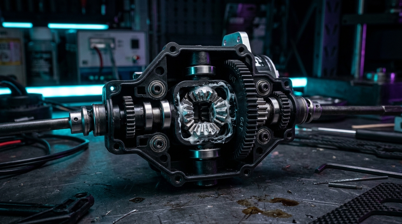 Differential und Rädergetriebe Tamiya DT-03